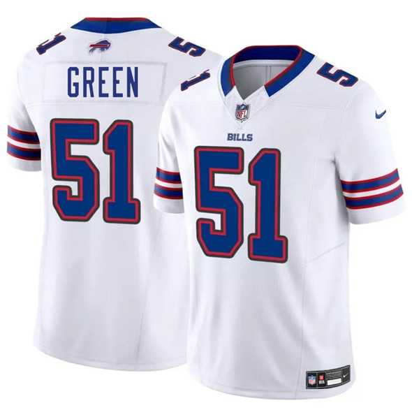 Men & Women & Youth Buffalo Bills #51 Kendrick Green White 2025 F.U.S.E. Vapor Untouchable Limited Stitched Jersey->buffalo bills->NFL Jersey